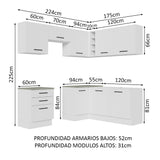Combo completo de Cocina Esquinero 399cm Agata Madesa 02
