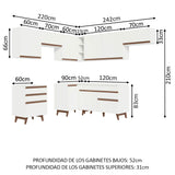 Combo completo de Cocina Esquinera Madesa Reims 462cm BB 03