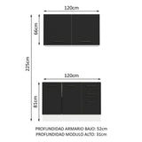 Combo de Cocina Madesa Agata 120cm BN 01
