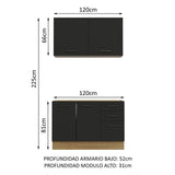 Combo de Cocina Madesa Agata 120cm MN 01