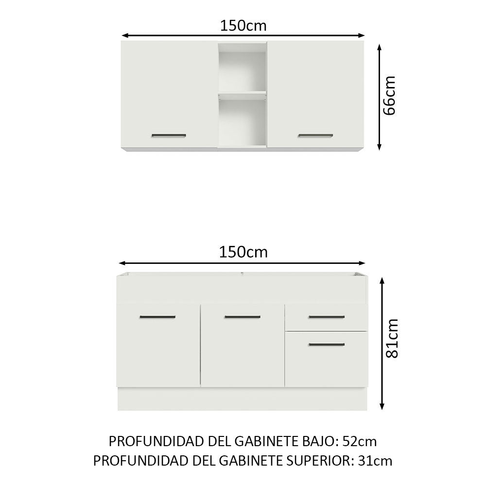 Combo de Cocina 150cm Agata Madesa 02