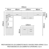 Combo completo de Cocina 350cm Agata Madesa 01