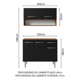 Combo de Cocina 105cm Emilly Madesa 03