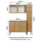 Combo de Cocina 137cm Emilly Force Madesa 02