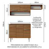 Combo de Cocina Madesa Emilly 165cm MM