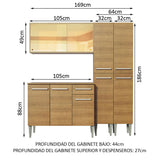 Combo de Cocina 169cm Emilly Voice Madesa 06
