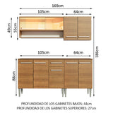 Combo de Cocina 169cm Emilly Dance Madesa 07