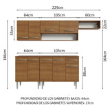 Combo completo de Cocina Madesa Emilly 229cm MM 13