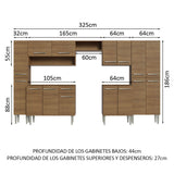 Combo completo de Cocina Madesa Emilly 325cm MM 02