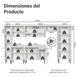 Cocina Compacta 325 cm Emilly Blanco 07