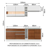 Combo completo de Cocina Madesa Glamy BM 01