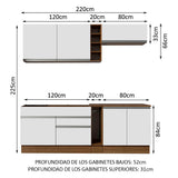 Combo completo de Cocina Madesa Glamy MB 02