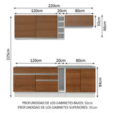 Combo completo de Cocina Madesa Glamy MM