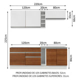 Combo completo de Cocina Madesa Glamy MB 01