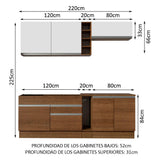 Combo completo de Cocina Madesa Glamy MB 03