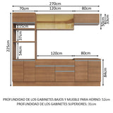 Combo completo de Cocina 270cm Glamy Madesa 10