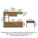 Combo completo de Cocina Madesa Glamy 315cm MM 02