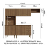 Combo completo de Cocina Madesa Gourmet 235cm MM 01