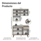 Combo de Cocina 120 cm Crema Nice Madesa 05
