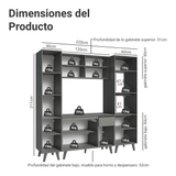 Combo completo de Cocina 220cm Gris Nice Madesa 05