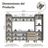 Combo completo de Cocina 280cm Crema Nice 01