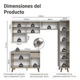 Combo completo de Cocina 280 cm Crema Nice Madesa 03