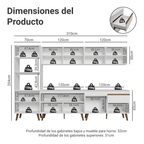 Cocina Compacta 310 cm Blanco Pieta Madesa