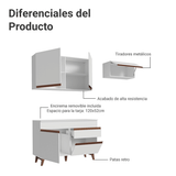 Cocina Compacta 190 cm Reims Blanco 04