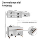 Combo de Cocina Madesa Reims 190cm BB 05