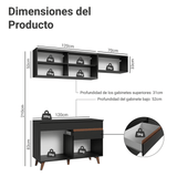 Combo de Cocina Madesa Reims 190cm NN 05