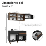 Combo de Cocina Madesa Reims 190cm NM 05