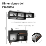 Combo de Cocina Madesa Reims 190cm NN 06
