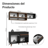 Combo de Cocina Madesa Reims 190cm NM 06