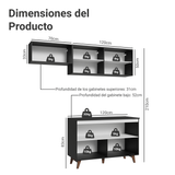 Combo de Cocina Madesa Reims 190cm NN 08