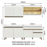 Combo completo de Cocina Madesa Reims 240cm BB 01