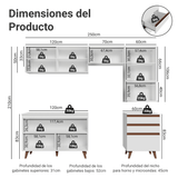 Combo de Cocina 250 cm Reims Blanco 08