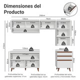 Combo de Cocina 250 cm Reims Blanco 10