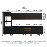 Combo completo de Cocina Madesa Reims Sabrina NM
