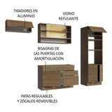 Combo Completo de Cocina 270 cm Marrón Stella Madesa 09