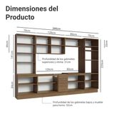 Combo completo de Cocina Madesa Stella 340cm MB 01