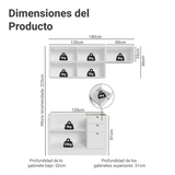 Cocina Compacta 180 cm Vik Blanco 02