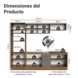 Combo de Cocina 270 cm Vik Marrón/Gris 02