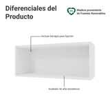 Alacena para Dormitorio 80 cm Nicho Neo Blanco
