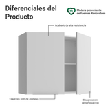 Alacena para Dormitorio 80 cm 2 Puertas Neo Blanco