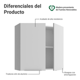 Alacena para Dormitorio 70 cm 2 Puertas Neo Blanco