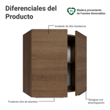 Alacena para Dormitorio 70 cm 2 Puertas Marrón Neo Madesa
