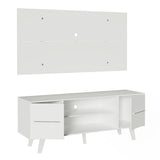 Rack para TV Madesa Copenhagen con Panel de TV hasta 55 Pulgadas Blanco