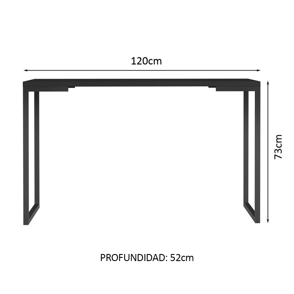 Kit Escritorio Industrial y Cajonera Blanco/Negro Madesa