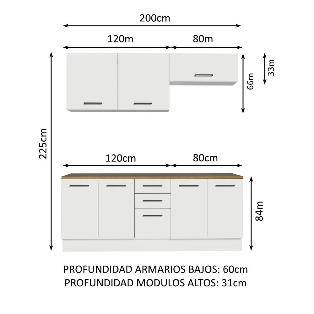 Mueble Modular Integral Almacenamiento Garaje Madesa 200