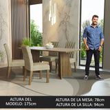 Mesa de Comedor con Mesa y 4 Sillas Ruby Madesa MC